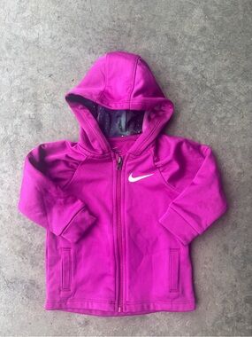Nike Bright Magenta Hooded Zip Sweatshirt